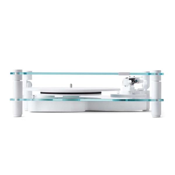 The Transparent Turntable Black edition, shot from the back.