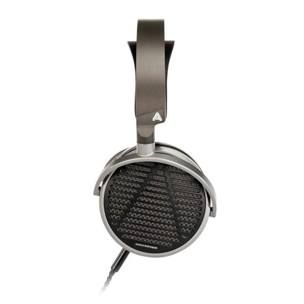A photo of the Audeze MM-100 Professional headphones, taken from the side