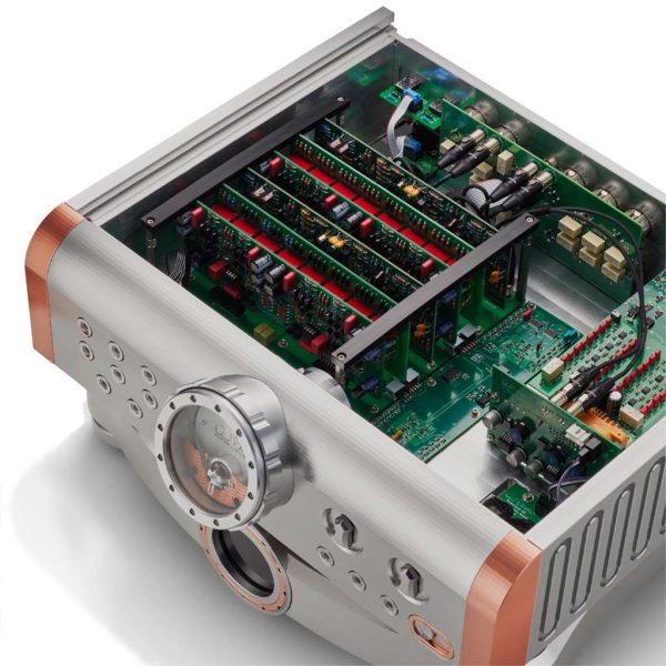 Dan D'Agostino Momentum C4 Preamplifier Silver top view